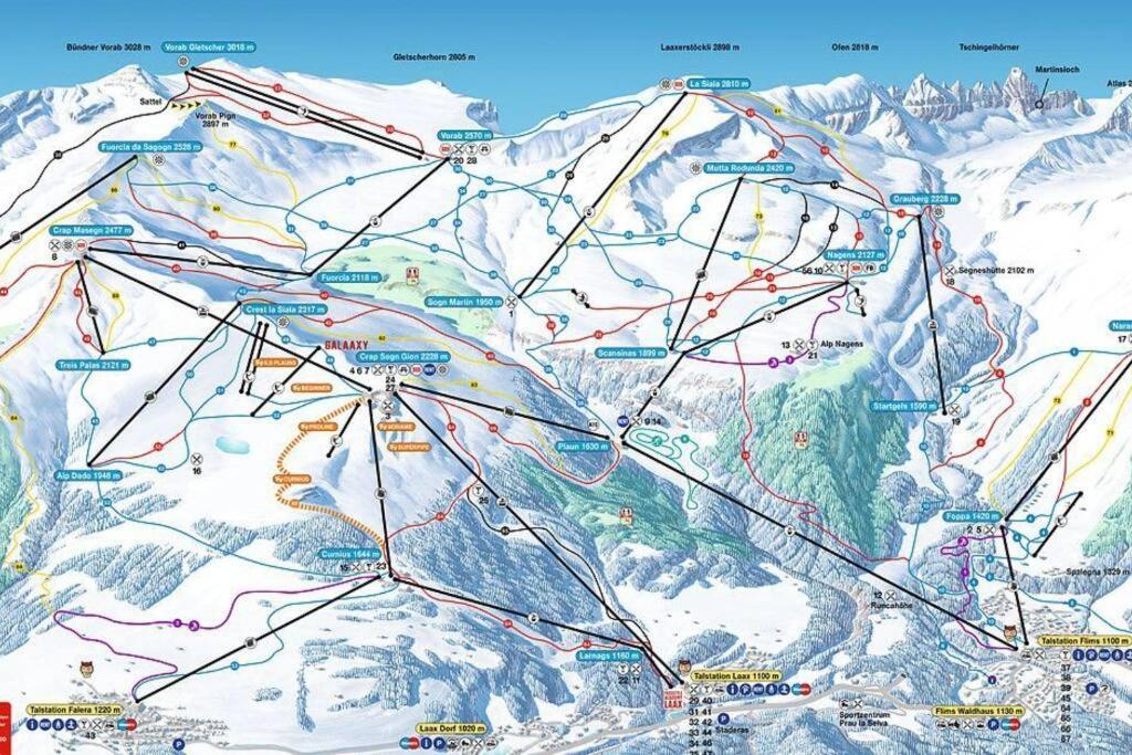 2.5 Room Apartment In Center Of Flims. Ski In/Out Esterno foto